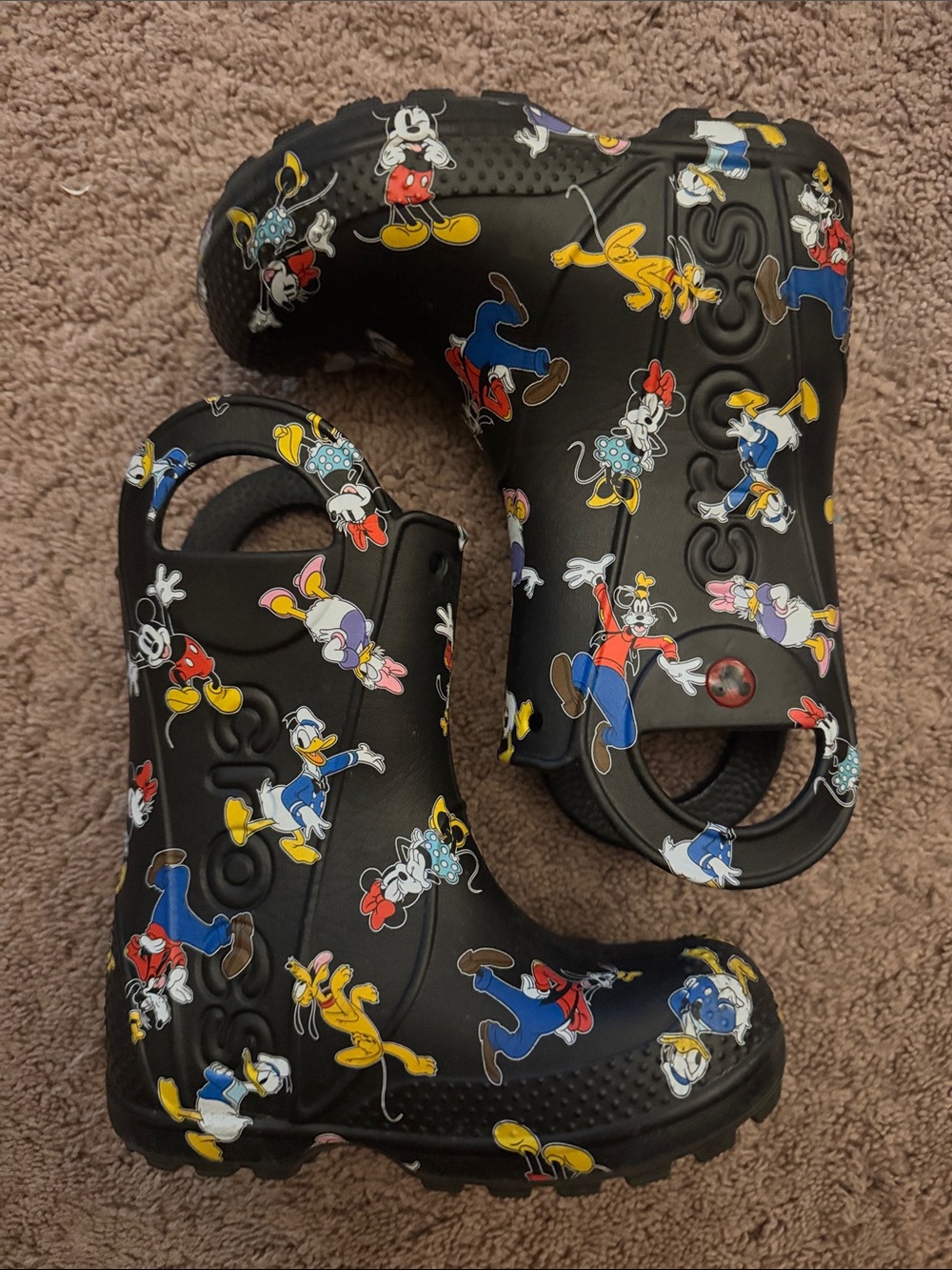 Toddler Size 9- Crocs Mickey & Friends Rain Boots